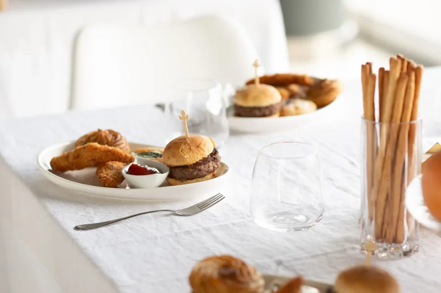 Finger food for a cocktail reception