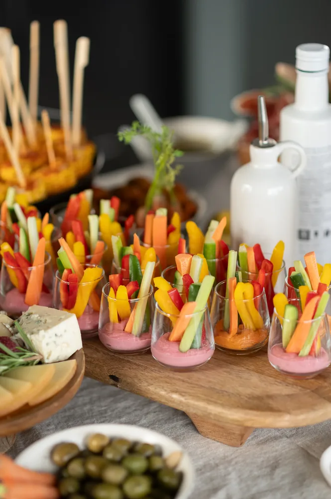 Coffee break — vegetable crudités