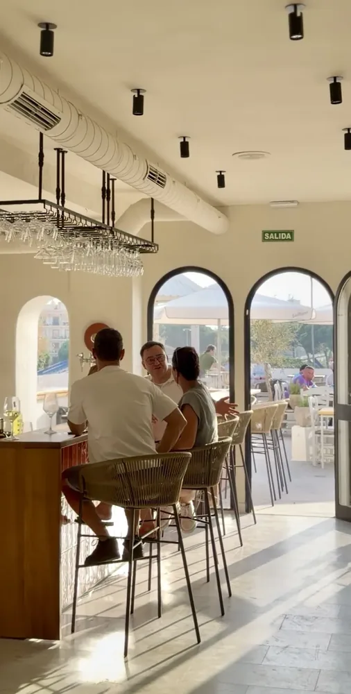 Bar opening onto the terrace at salú Calahonda