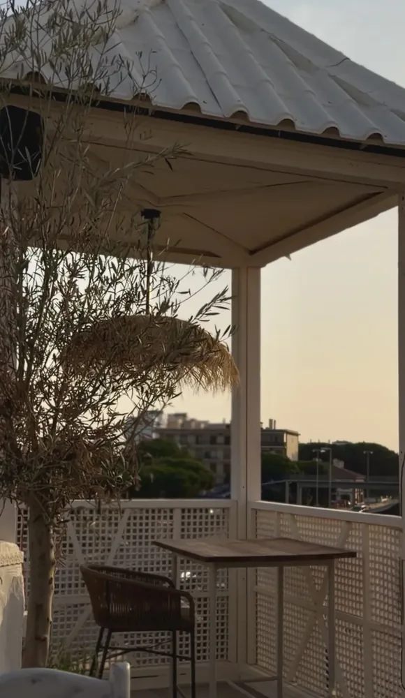 Golden hour terrace nook at salú Calahonda